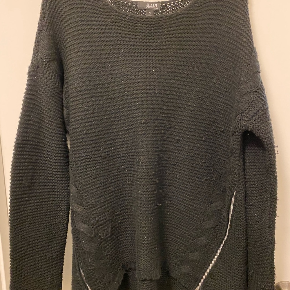 Oversized black sweater